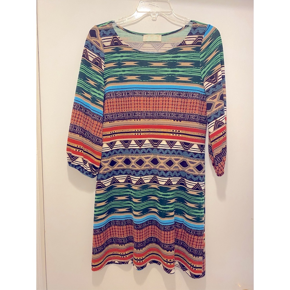 Boutique Print Dress for Fall